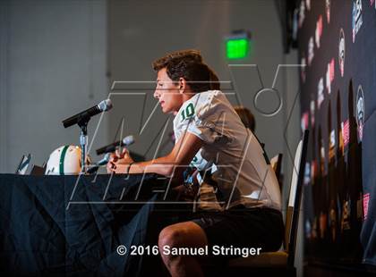 Thumbnail 1 in USA Football/MaxPreps Media Day @ SF 49ers facility photogallery.