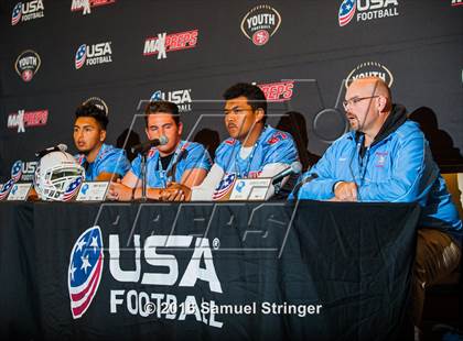 Thumbnail 2 in USA Football/MaxPreps Media Day @ SF 49ers facility photogallery.
