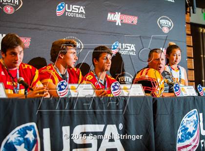 Thumbnail 3 in USA Football/MaxPreps Media Day @ SF 49ers facility photogallery.