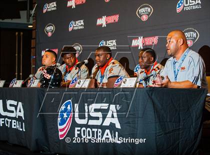 Thumbnail 2 in USA Football/MaxPreps Media Day @ SF 49ers facility photogallery.