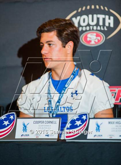 Thumbnail 1 in USA Football/MaxPreps Media Day @ SF 49ers facility photogallery.