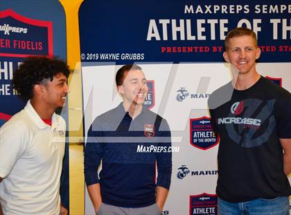 Thumbnail 1 in Marines H.S. Male Athlete of the Month - Kris Evans  photogallery.