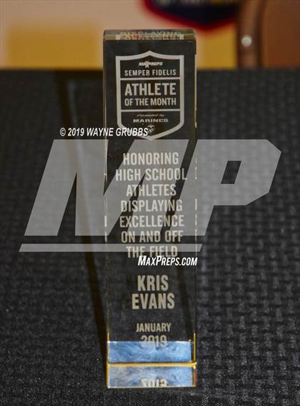 Thumbnail 1 in Marines H.S. Male Athlete of the Month - Kris Evans  photogallery.