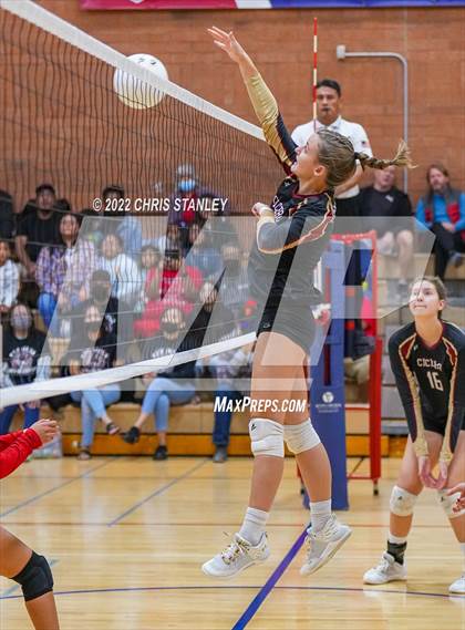 Thumbnail 2 in Red Mesa @ Cicero Prep Academy (AIA - 1A Quarterfinals) photogallery.