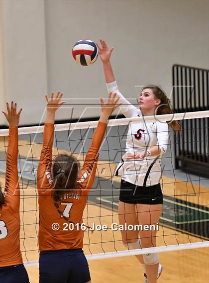Thumbnail 3 in Madison vs. Churchill (Littleton Gym) photogallery.