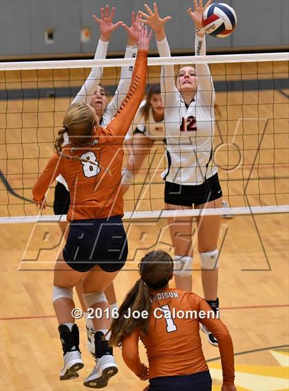 Thumbnail 2 in Madison vs. Churchill (Littleton Gym) photogallery.