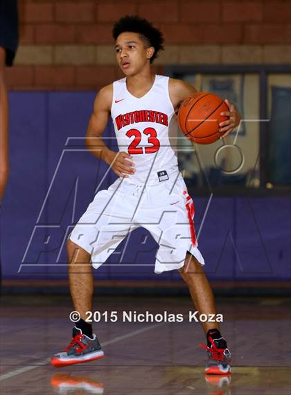 Thumbnail 3 in Westchester vs. Narbonne (#D1Bound SoCal. Christmas Classic) photogallery.