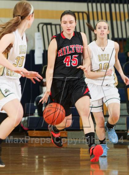 Thumbnail 3 in Rush-Henrietta vs. Hilton photogallery.