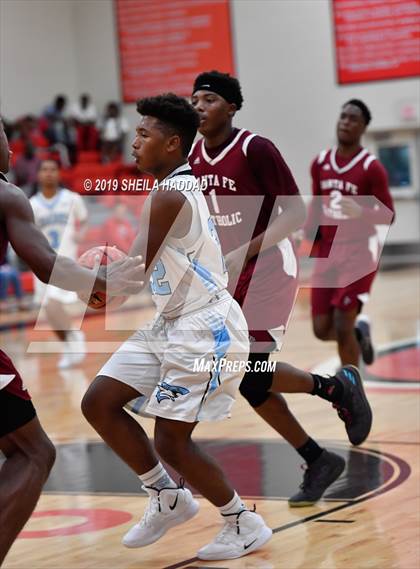 Thumbnail 2 in Santa Fe Catholic vs Nature Coast Tech (Sun Bash Tournament) photogallery.