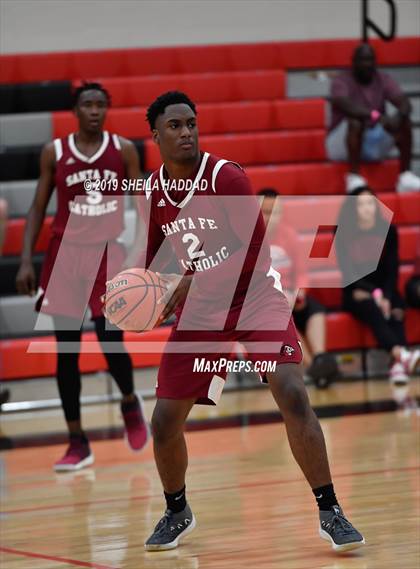 Thumbnail 3 in Santa Fe Catholic vs Nature Coast Tech (Sun Bash Tournament) photogallery.