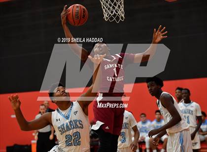 Thumbnail 2 in Santa Fe Catholic vs Nature Coast Tech (Sun Bash Tournament) photogallery.