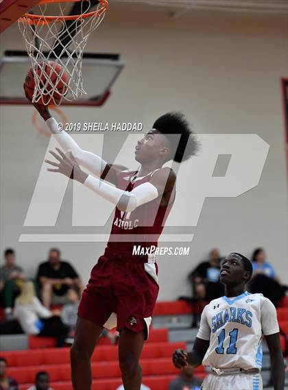 Thumbnail 1 in Santa Fe Catholic vs Nature Coast Tech (Sun Bash Tournament) photogallery.