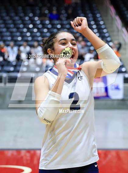 Thumbnail 2 in Bushland vs. Goliad (UIL 3A D1 Volleyball Final Medal Ceremony) photogallery.