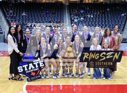 Thumbnail 2 in Bushland vs. Goliad (UIL 3A D1 Volleyball Final Medal Ceremony) photogallery.