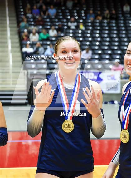 Thumbnail 2 in Bushland vs. Goliad (UIL 3A D1 Volleyball Final Medal Ceremony) photogallery.