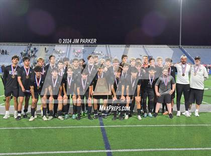 Thumbnail 3 in Vandegrift vs. Flower Mound (UIL 6A Soccer Semifinal) photogallery.