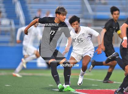Thumbnail 3 in Vandegrift vs. Flower Mound (UIL 6A Soccer Semifinal) photogallery.