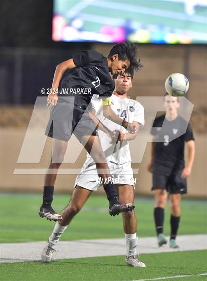 Thumbnail 3 in Vandegrift vs. Flower Mound (UIL 6A Soccer Semifinal) photogallery.