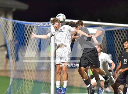 Thumbnail 1 in Vandegrift vs. Flower Mound (UIL 6A Soccer Semifinal) photogallery.