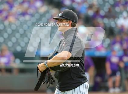 Thumbnail 2 in Shiner vs. New Home (UIL 2A Baseball State Semifinal) photogallery.