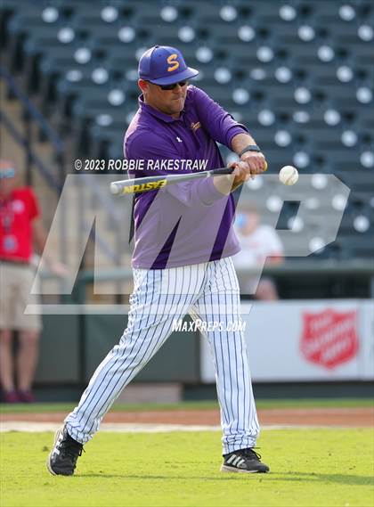 Thumbnail 3 in Shiner vs. New Home (UIL 2A Baseball State Semifinal) photogallery.