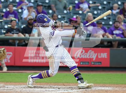 Thumbnail 2 in Shiner vs. New Home (UIL 2A Baseball State Semifinal) photogallery.