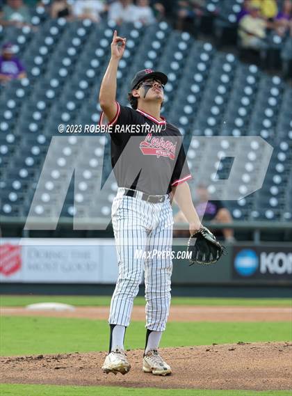 Thumbnail 2 in Shiner vs. New Home (UIL 2A Baseball State Semifinal) photogallery.