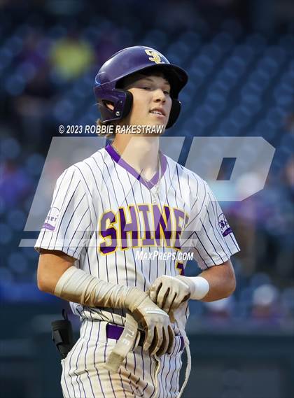 Thumbnail 2 in Shiner vs. New Home (UIL 2A Baseball State Semifinal) photogallery.