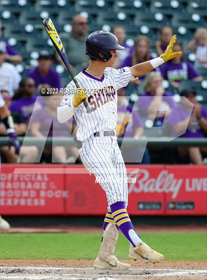 Thumbnail 1 in Shiner vs. New Home (UIL 2A Baseball State Semifinal) photogallery.