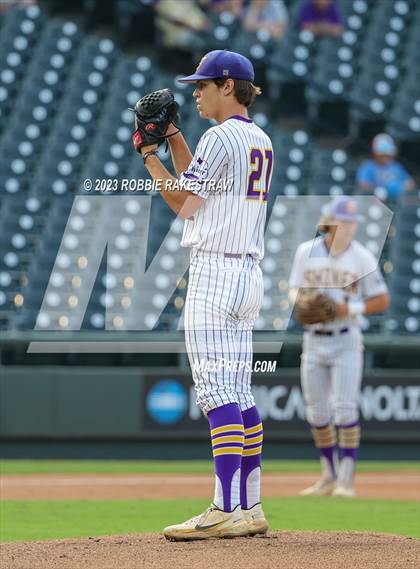 Thumbnail 2 in Shiner vs. New Home (UIL 2A Baseball State Semifinal) photogallery.