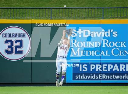Thumbnail 2 in Shiner vs. New Home (UIL 2A Baseball State Semifinal) photogallery.