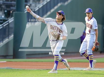 Thumbnail 3 in Shiner vs. New Home (UIL 2A Baseball State Semifinal) photogallery.