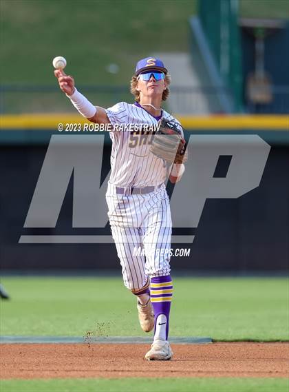 Thumbnail 2 in Shiner vs. New Home (UIL 2A Baseball State Semifinal) photogallery.
