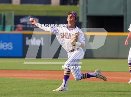 Thumbnail 2 in Shiner vs. New Home (UIL 2A Baseball State Semifinal) photogallery.