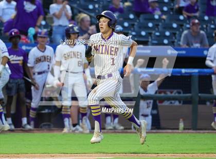 Thumbnail 2 in Shiner vs. New Home (UIL 2A Baseball State Semifinal) photogallery.