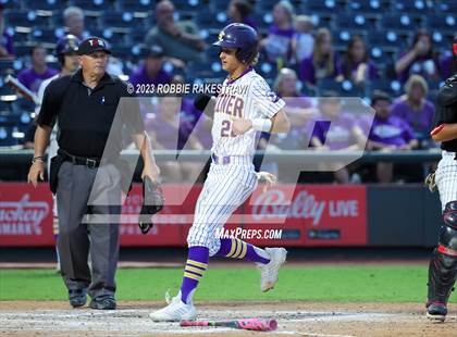 Thumbnail 3 in Shiner vs. New Home (UIL 2A Baseball State Semifinal) photogallery.