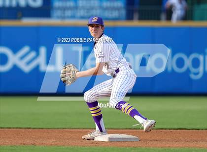 Thumbnail 2 in Shiner vs. New Home (UIL 2A Baseball State Semifinal) photogallery.