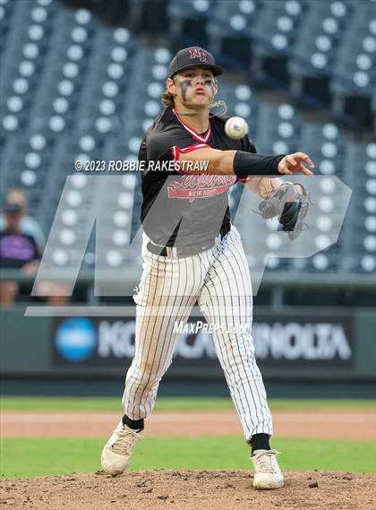 Thumbnail 1 in Shiner vs. New Home (UIL 2A Baseball State Semifinal) photogallery.