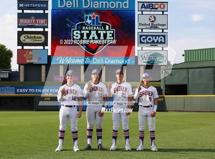 Thumbnail 3 in Shiner vs. New Home (UIL 2A Baseball State Semifinal) photogallery.