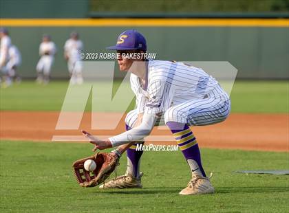 Thumbnail 3 in Shiner vs. New Home (UIL 2A Baseball State Semifinal) photogallery.