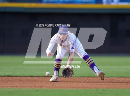Thumbnail 2 in Shiner vs. New Home (UIL 2A Baseball State Semifinal) photogallery.