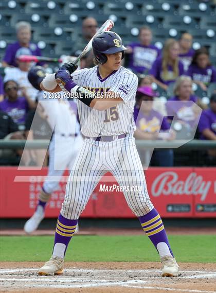 Thumbnail 3 in Shiner vs. New Home (UIL 2A Baseball State Semifinal) photogallery.