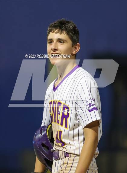 Thumbnail 2 in Shiner vs. New Home (UIL 2A Baseball State Semifinal) photogallery.