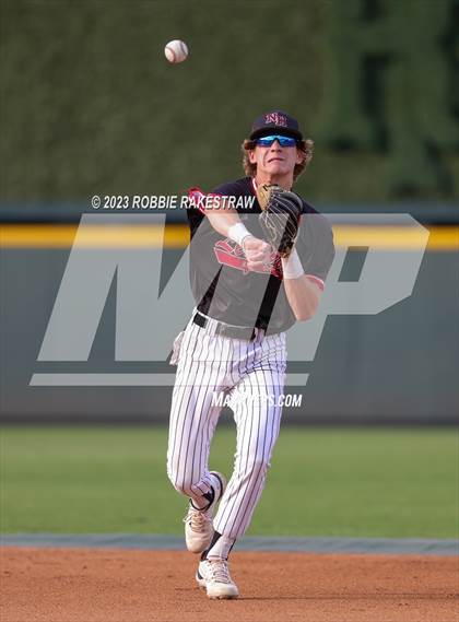 Thumbnail 2 in Shiner vs. New Home (UIL 2A Baseball State Semifinal) photogallery.