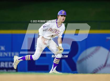 Thumbnail 1 in Shiner vs. New Home (UIL 2A Baseball State Semifinal) photogallery.