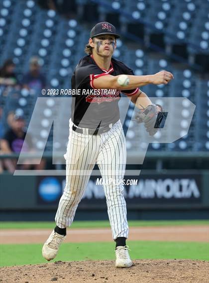 Thumbnail 2 in Shiner vs. New Home (UIL 2A Baseball State Semifinal) photogallery.