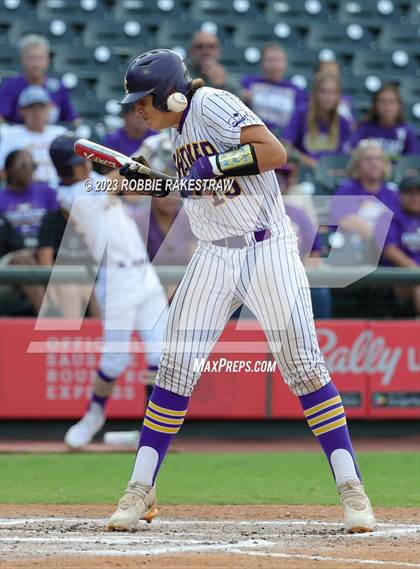 Thumbnail 2 in Shiner vs. New Home (UIL 2A Baseball State Semifinal) photogallery.