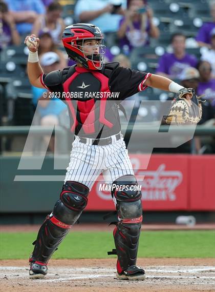 Thumbnail 3 in Shiner vs. New Home (UIL 2A Baseball State Semifinal) photogallery.
