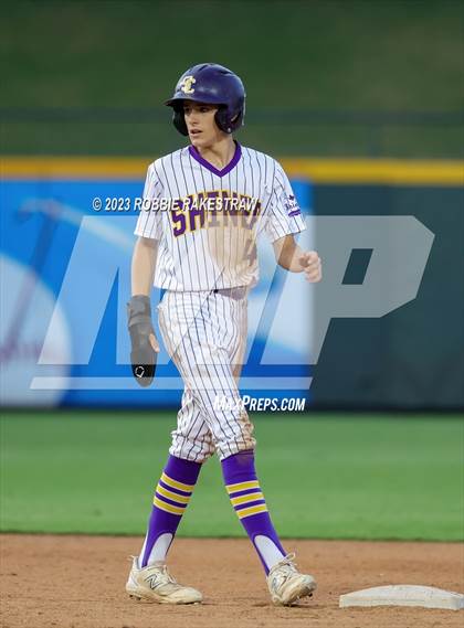 Thumbnail 2 in Shiner vs. New Home (UIL 2A Baseball State Semifinal) photogallery.