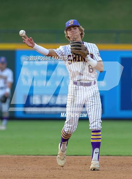 Thumbnail 1 in Shiner vs. New Home (UIL 2A Baseball State Semifinal) photogallery.